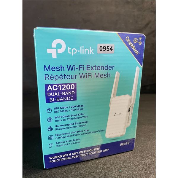 TP-Link AC1200 Mesh Wi-Fi Extender/WiFi Booster - Works with Any WiFi Router - New Sealed!