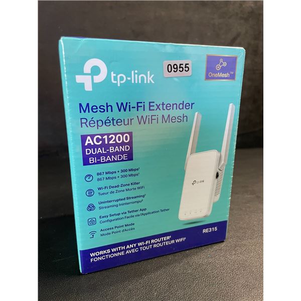 TP-Link AC1200 Mesh Wi-Fi Extender/WiFi Booster - Works with Any WiFi Router - New Sealed!