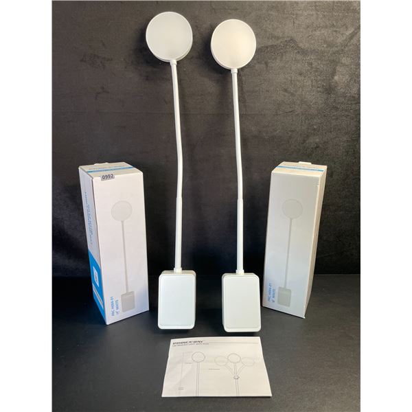 2 Ultra-Bright LED Flexible Lights; Plug-In Design (White) - New