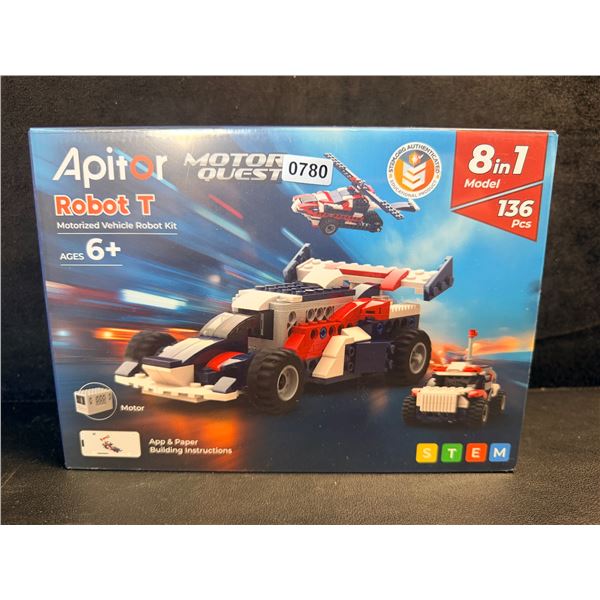 Apitor 8 IN 1 136PC Motorized Vehicle Lego Style Robot Kit - MOTOR INCLUDED - New