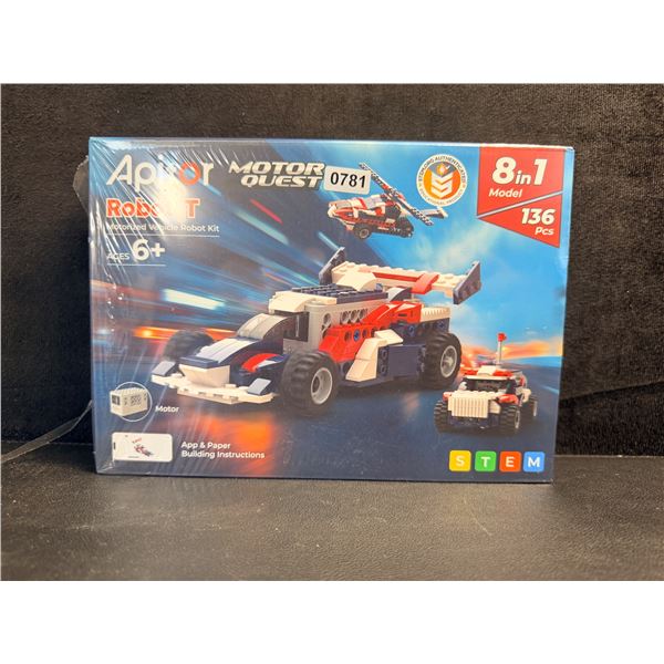 Apitor 8 IN 1 136PC Motorized Vehicle Lego Style Robot Kit - MOTOR INCLUDED - New