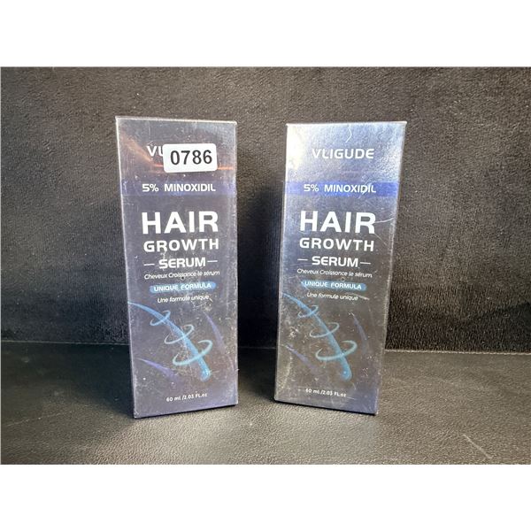 2 Bottle of 5% Minoxidil Hair Growth Serum 60ml Each - New