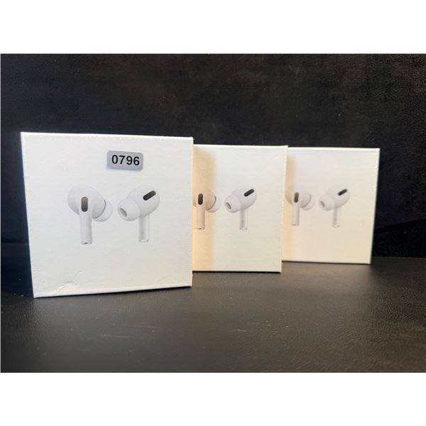 3 Sealed Boxes of AirPod Style Wireless Bluetooth Ear Buds with Charging Case - New