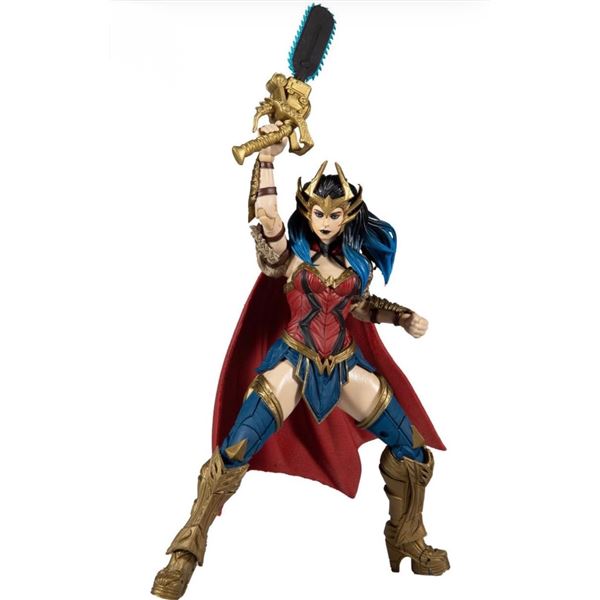 DC multiverse Wonder Woman Figure with Collectible Card and Dark Father Parts - New