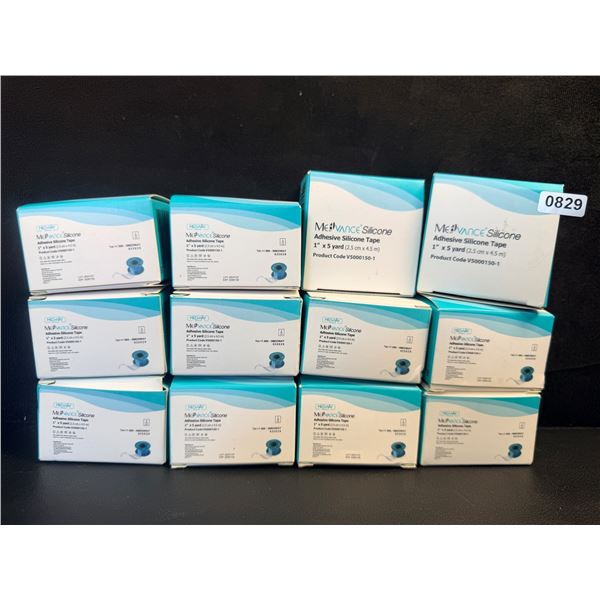 12 Boxes of MedVance Adhesive Silicone Tape 1"x5 Yard - New