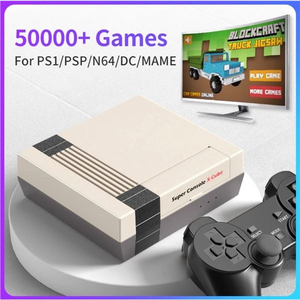 Super Console X Cube Retro Video Game Emulation Game Console - New