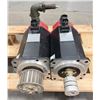 Image 2 : (2) GE Fanuc #A06B-0128-B575#7008 AC Servo Motors