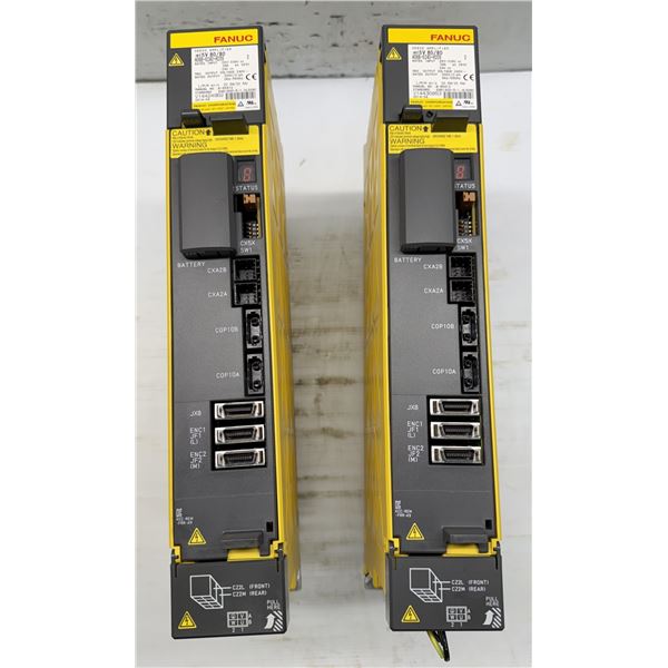 (2) Fanuc #A06B-6240-H209 aiSV 80/80 Servo Amplifiers