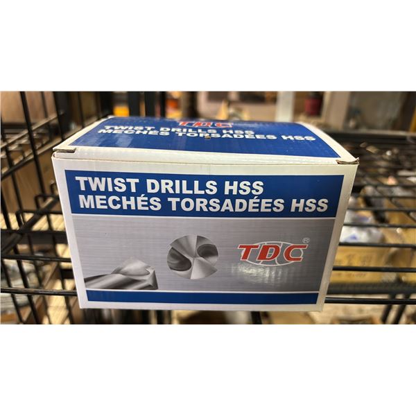 CASE OF 10 SETS OF 12 *NEW* TDC #9 WIRE GAUGE JOBBER DRILL BITS: 118-DEGREE POINT