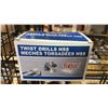 Image 1 : CASE OF 10 SETS OF 12 *NEW* TDC #9 WIRE GAUGE JOBBER DRILL BITS: 118-DEGREE POINT
