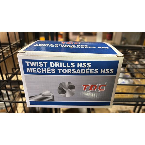 CASE OF 10 SETS OF 12 *NEW* TDC #9 WIRE GAUGE JOBBER DRILL BITS: 118-DEGREE POINT