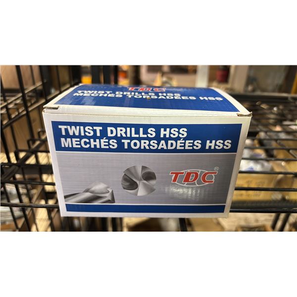 CASE OF 10 SETS OF 12 *NEW* TDC #9 WIRE GAUGE JOBBER DRILL BITS: 118-DEGREE POINT