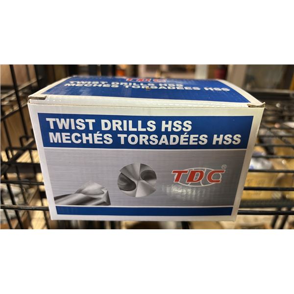 CASE OF 10 SETS OF 12 *NEW* TDC #9 WIRE GAUGE JOBBER DRILL BITS: 118-DEGREE POINT