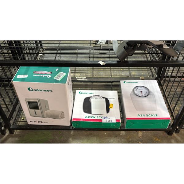 ADAMSON B10 BED COOLING SYSTEM, ADAMSON A25W SCALE & ADAMSON A24 SCALE