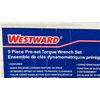 Image 2 : *NEW* WESTWARD 5 PIECE PRE-SET TORQUE WRENCH SET