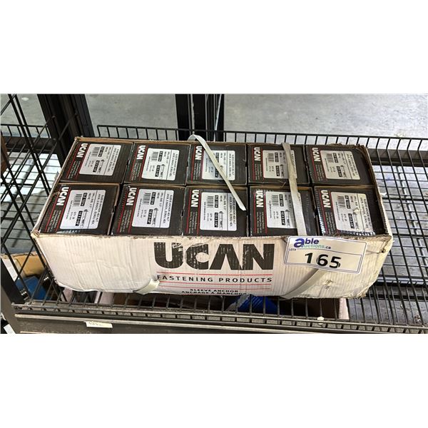 CASE OF *NEW* UCAN 1/2" SLEEVE ANCHOR HEX NUTS