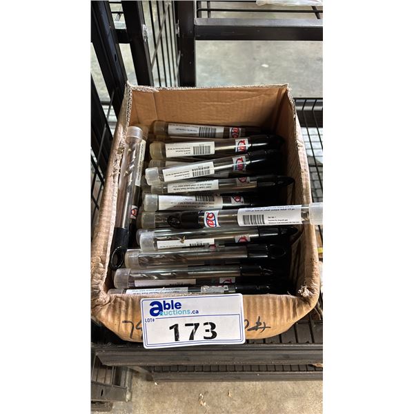 BOX OF *NEW* TDC 33/64" COBALT 1/2" REDUCED SHANK DRILL BITS