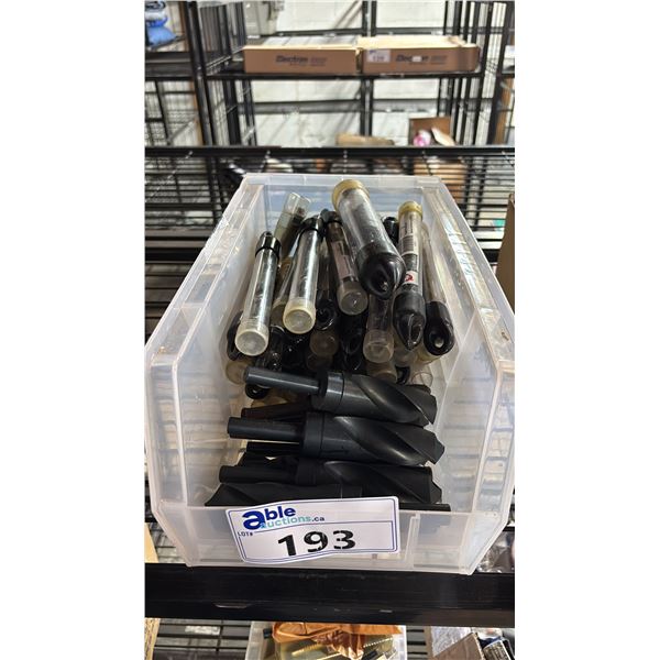 CONTAINER OF ASSTD. *NEW* TDC DRILL BITS
