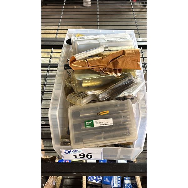BOX OF ASSORTED *NEW* TDS STRAIGHT FLUTE TAPS & PRENTICE DRILL BITS