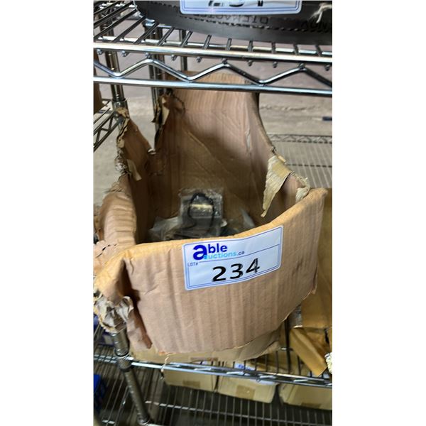 BOX OF *NEW* WELDING COVER PLATES, SPADE BITS, AXIAL FAN ACCESSORIES & MORE