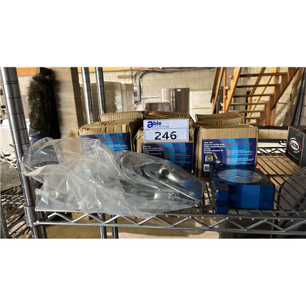 (6) BOXES OF *NEW* 5000 LB RECESSED ANCHOR RINGS & MORE