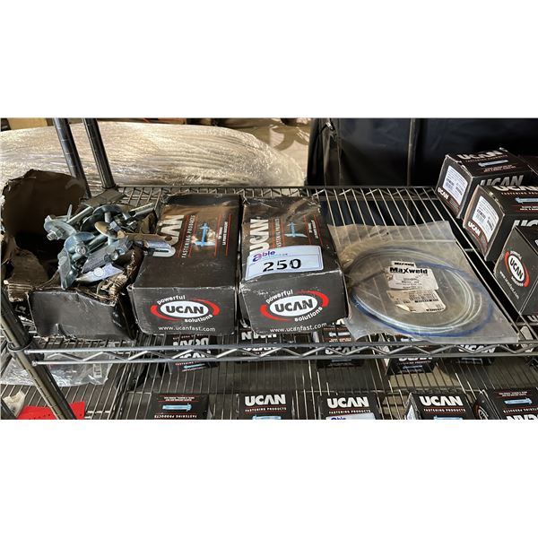 (3) BOXES OF *NEW* UCAN TIP TOGGLES & MAXWELD MIG LINER