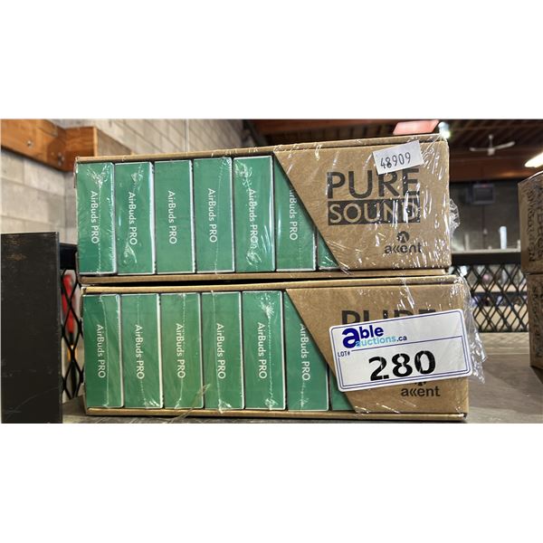 (2) BOXES OF *NEW* PURE SOUND AIR BUDS PRO
