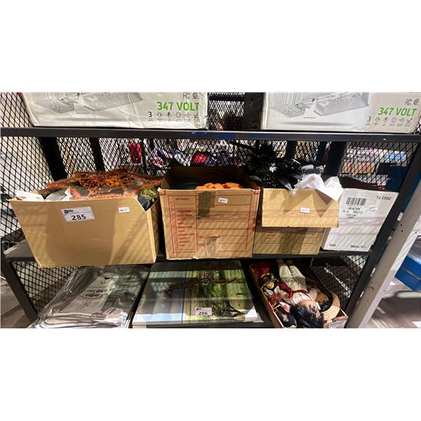 (4) BOXES OF ASSORTED HALLOWEEN DECORATIONS