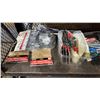 Image 2 : SHELF OF ASSTD. SANDPAPER, CABLE CLAMPS, TWO-WAY RADIOS, NIGHT LIGHTS & MORE