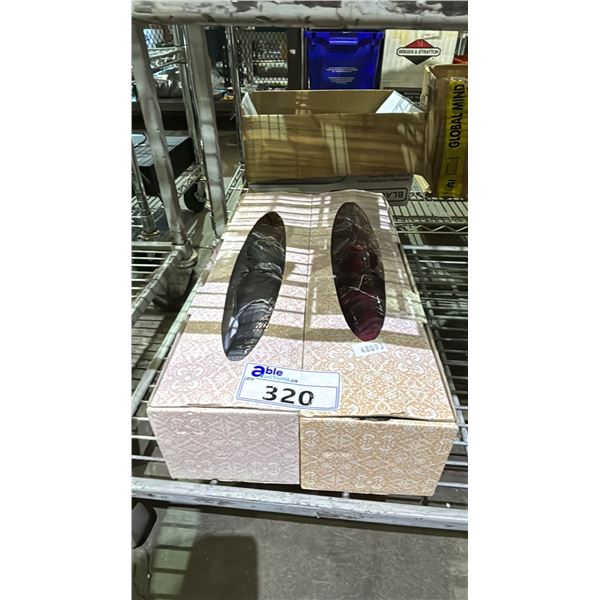 (2) DECORATIVE DRESS FORM JEWELRY STANDS