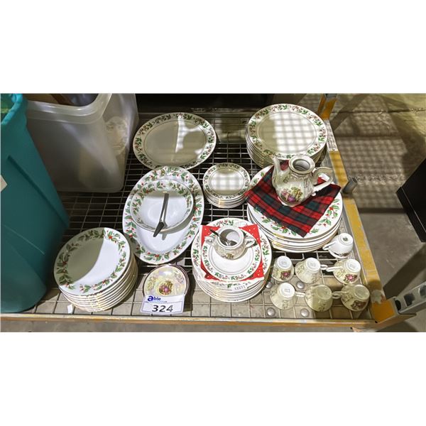 COLLECTION OF CHINA PEARL "NOEL" CHINA