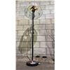 Image 2 : FLOOR LAMP WITH GLASS & BRASS SHADE