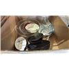 Image 8 : RACK OF ASSTD. HOME ITEMS: VASES, BASKETS, HANDHELD FABRIC STEAMER, TOTE OF ASSTD YARN & MORE *RACK