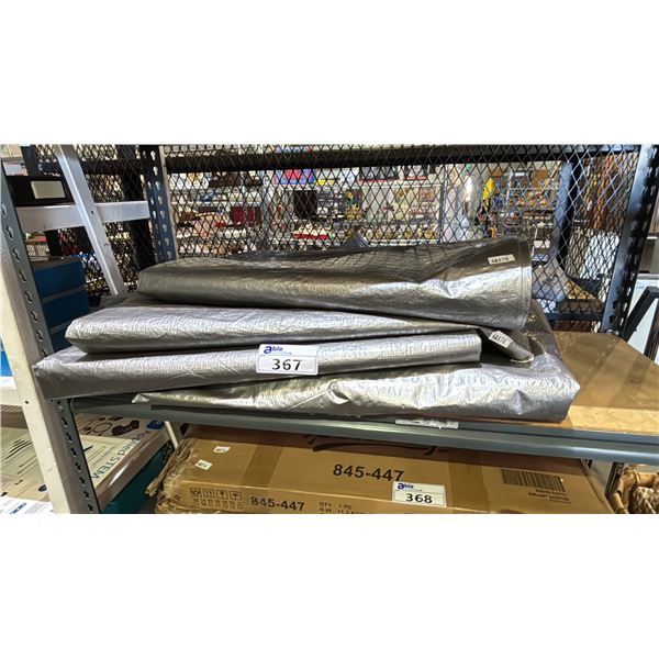 (4) HEAVY DUTY TARPS *UNKNOWN SIZE*