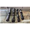 Image 1 : (4) ASSORTED RIFLE SCOPES: CABELAS, BUSHNELL & MORE