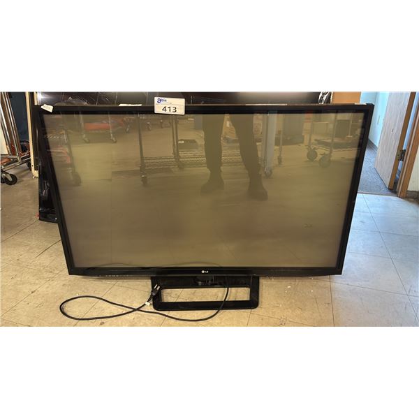 LG 50" FULL HD 1080P PLASMA HDTV WITH STAND: *NO REMOTE/DOES NOT POWER ON*