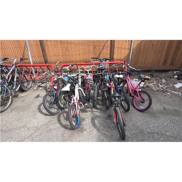 10 ASSORTED KIDS BIKES INCLUDING MOMENTUM SUPERCYCLE20, NAKAMURA JUVY, ZOYO, DUNLOOP F18 AND MORE