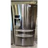 Image 1 : SAMSUNG 36"W STAINLESS STEEL FRENCH DOOR FRIDGE WITH WATER & ICE DISPENSER & BOTTOM FREEZER DRAWER