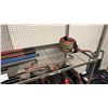 Image 3 : SHELF OF BOLT CUTTERS, MALLET, CROWBAR, TWIN WELDING HOSE & STRAIGHT CUTTING TORCH