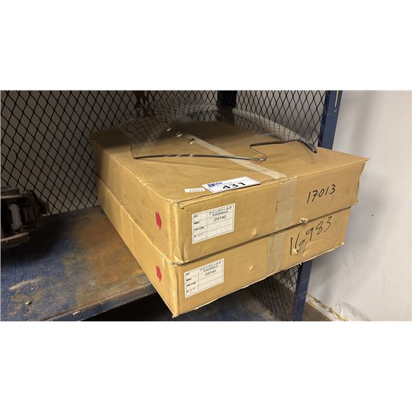 (2) KAWASAKI CLEAR MOTORCYCLE WINDSHIELDS