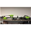 Image 1 : GREEN WORKS CORDLESS TOOLS: WEED TRIMMER, BLOWER & POWER CLEANER *NO BATTERIES OR CHARGERS/UNKNOWN