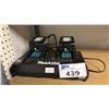 Image 1 : MAKITA DC18RD BATTERY CHARGER WITH 2 BATTERIES