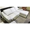Image 3 : GREY 2 PIECE FABRIC SECTIONAL SOFA WITH CHAISE