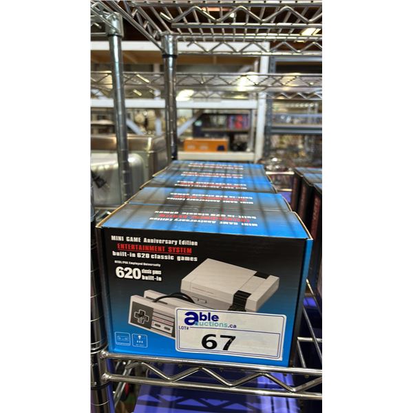 (5) *NEW* ANNIVERSARY EDITION MINI GAME ENTERTAINMENT SYSTEMS WITH 620 BUILT-IN CLASSIC GAMES