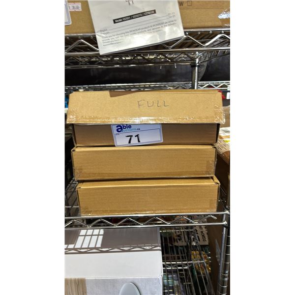 (3) *NEW* AMAZON BASICS FULL SIZE LIGHTWEIGHT MICROFIBER SHEET SETS: LIGHT GREY