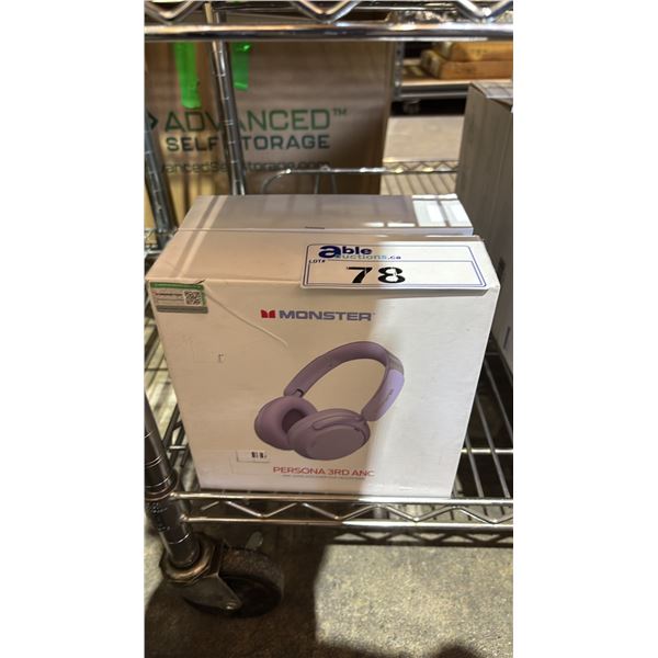 (2) *NEW* MONSTER PERSONNA 3RD ANC WIRELSS OVER-EAR HEADSETS