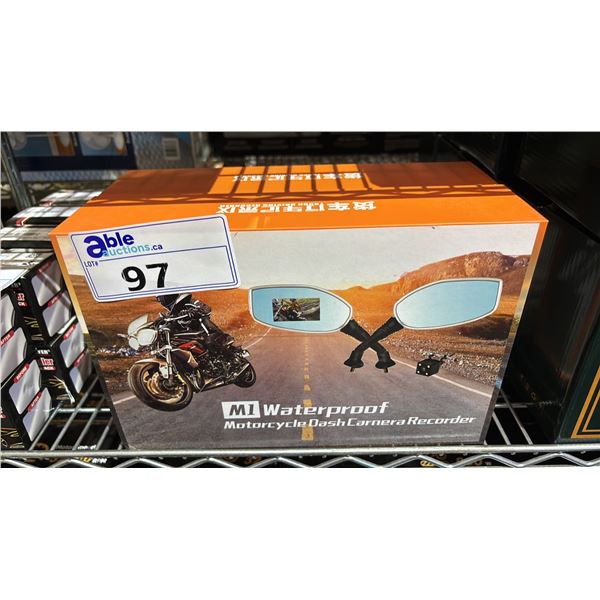 (2) *NEW* M1 WATERPROOF MOTORCYCLE DASH CAMERA RECORDERS