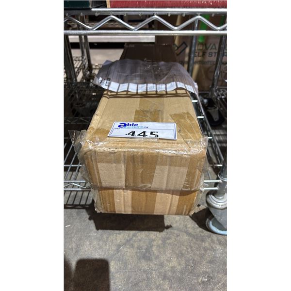 (2) *NEW* MYGIFT WALL MOUNTED METAL RACKS WITH WOOD TRAYS *READY TO ASSEMBLE*