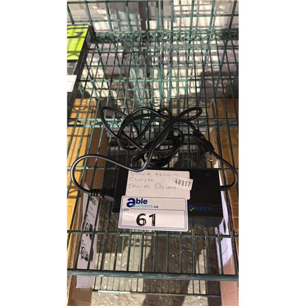 *NEW* VTUVIA 48 VOLT CHARGER *TESTED & WORKING*