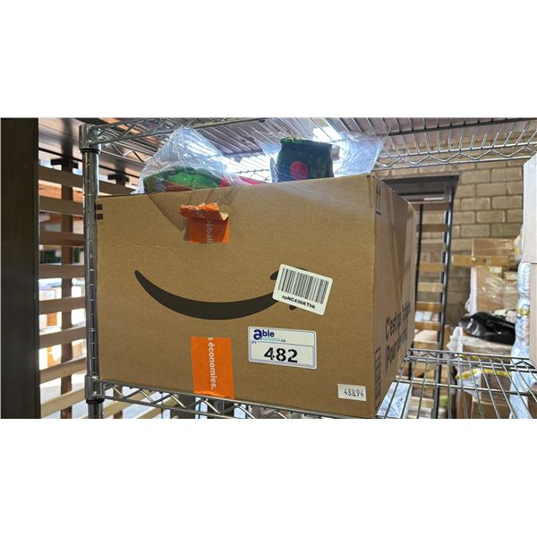 BOX OF *NEW* SHOW & TAIL "JUICE DO IT" SQUEAKING DOG TOYS